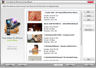 Free Video To iPhone Convert Wizard screenshot